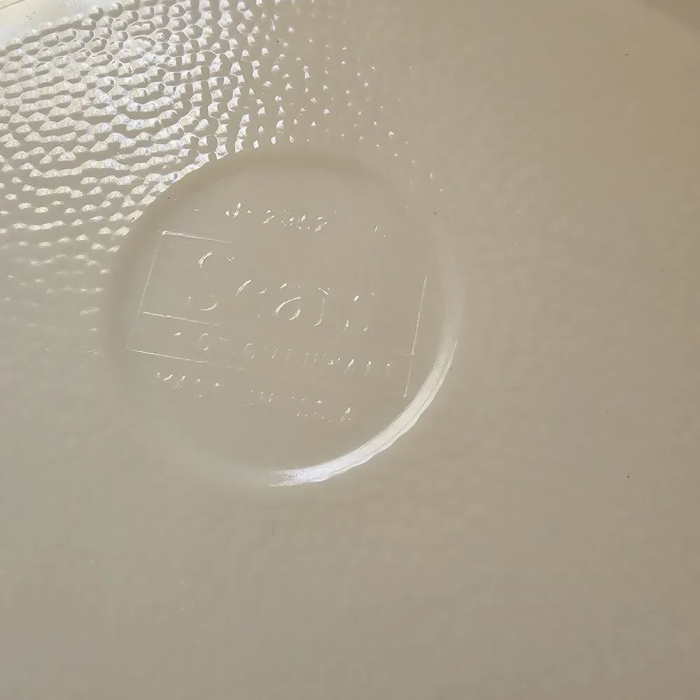 Set Of 2 Vintage Glassbake Oval Divided Dishes White Milkglass Wheat & Blueberry